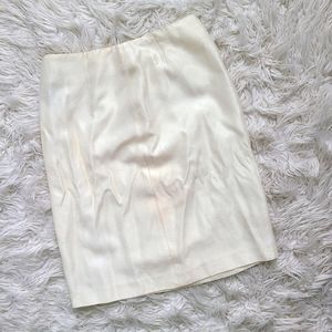 Vintage White Suit Skirt
